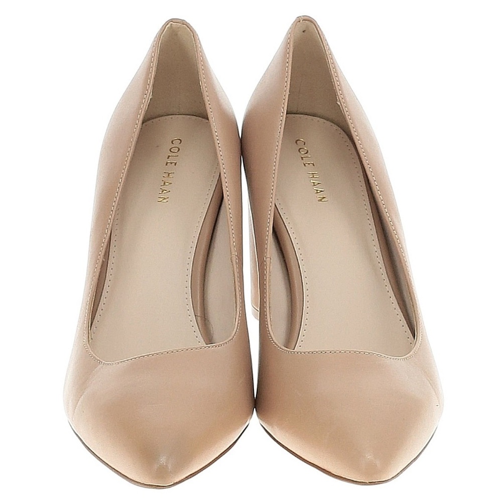 Nude Leather Pumps